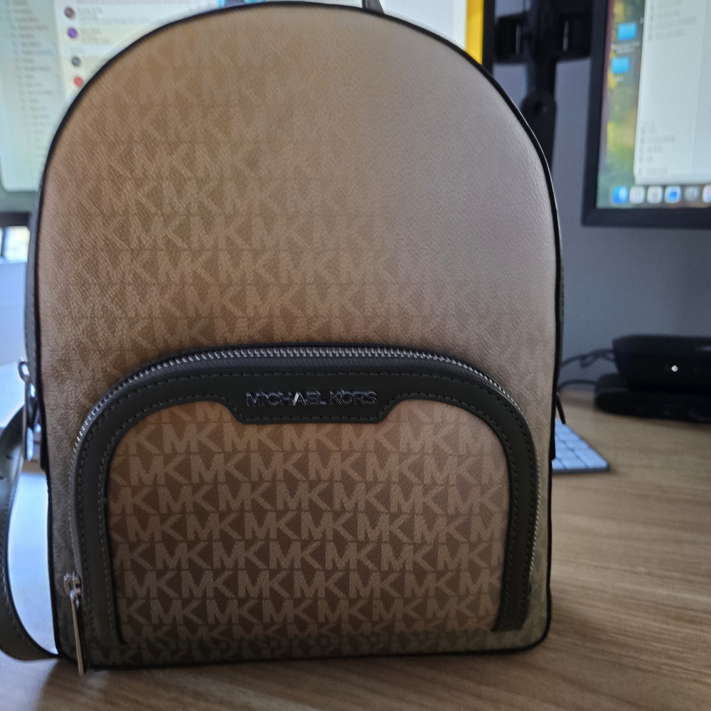 Michael Kors Olive Ombre Backpack with Olive Wallet - Picture 2 of 8